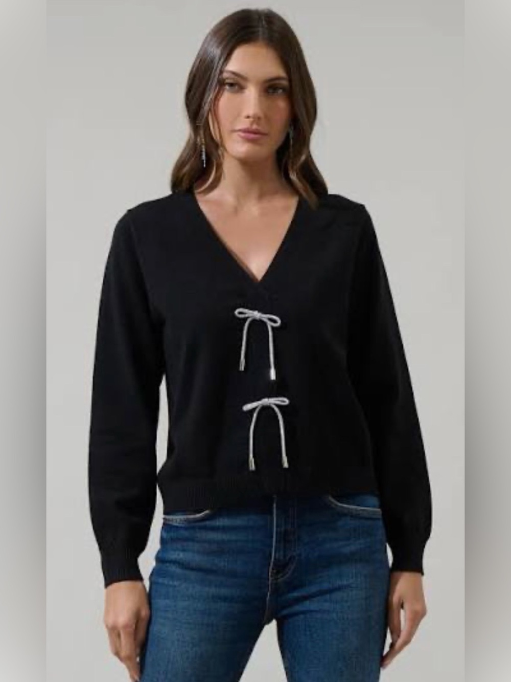Sugarlips Elle Bow Cardigan Sweater